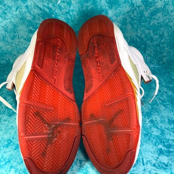 Nike Air Jordan 5 GS 'Fire Red/Sunset - Picture 7 of 7